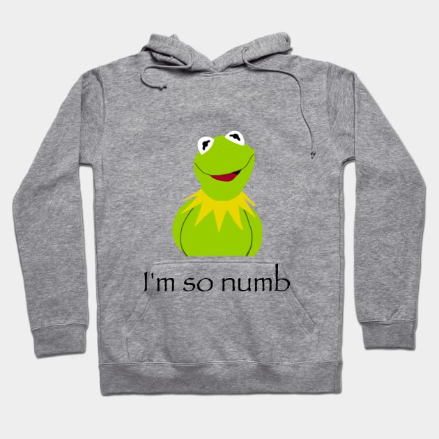 poorly drawn depressed kermit the frog Hoodie by erinrianna1